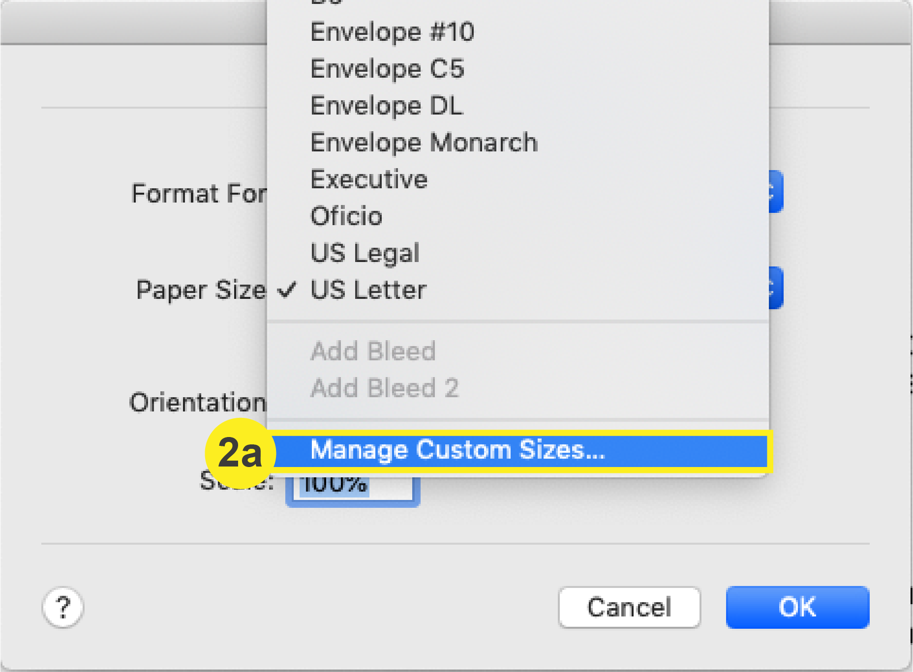 Microsoft Word Paper Sizes